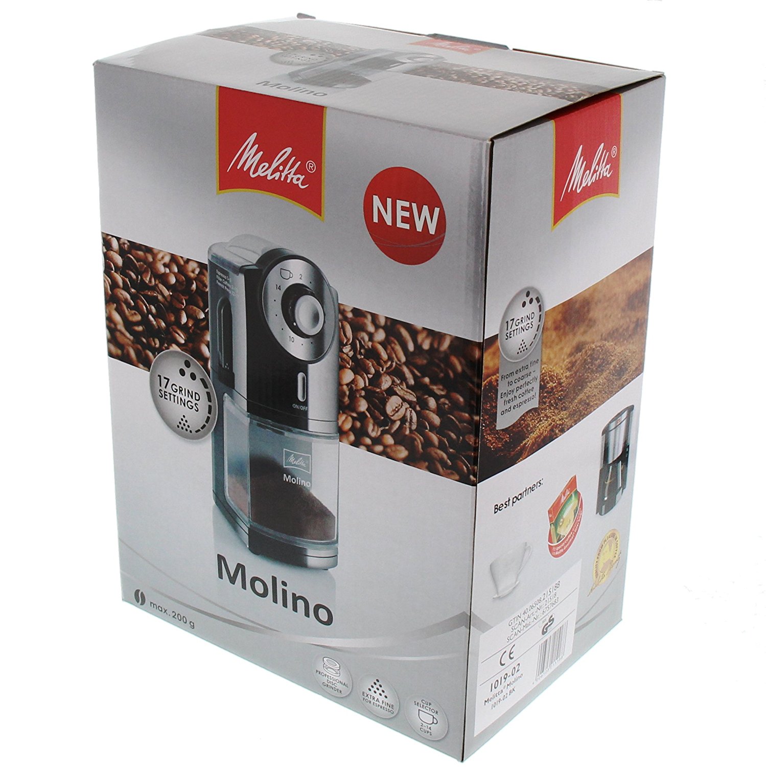 Melitta 1019-02 Moulin à Café Électrique-Molino pas cher