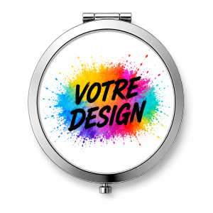 miroir de poche personnalisable